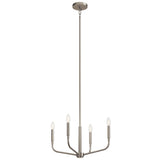 Kichler Madden 4-Light Brushed Nickel Modern/Contemporary Bare Bulb Chandelier