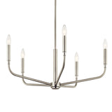 Kichler Madden 5-Light Brushed Nickel Modern/Contemporary Bare Bulb Chandelier