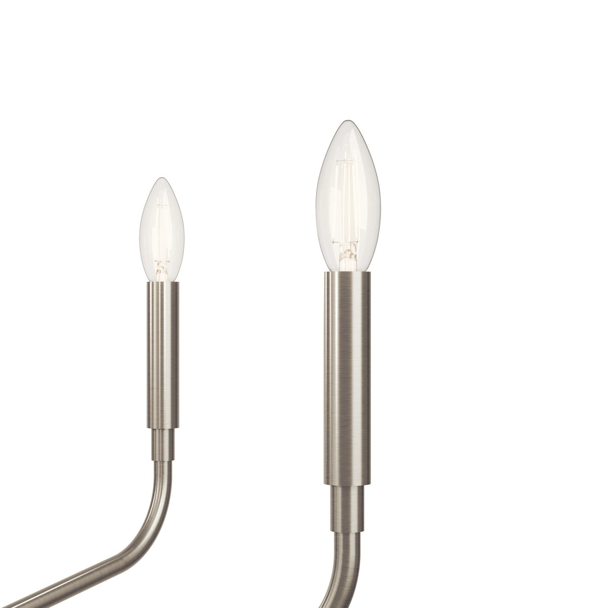 Kichler Madden 5-Light Brushed Nickel Modern/Contemporary Bare Bulb Chandelier