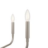 Kichler Madden 5-Light Brushed Nickel Modern/Contemporary Bare Bulb Chandelier