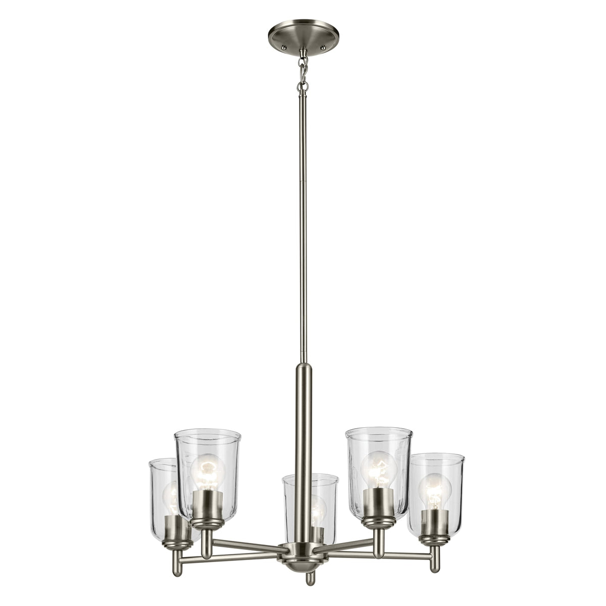 Kichler Shailene 5-Light Brushed Nickel Traditional Chandelier