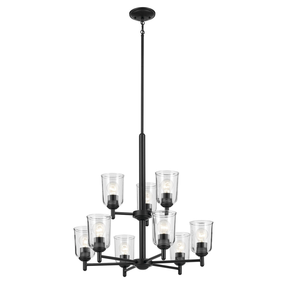 Kichler Shailene 9-Light Black Traditional Chandelier