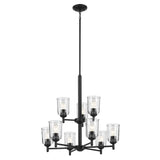 Kichler Shailene 9-Light Black Traditional Chandelier