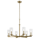 Kichler Crosby 6-Light Gold Modern/Contemporary Chandelier