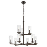 Kichler Crosby 9-Light Bronze Traditional Chandelier