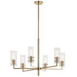 Kichler Velestino 6-Light Gold Modern/Contemporary Chandelier