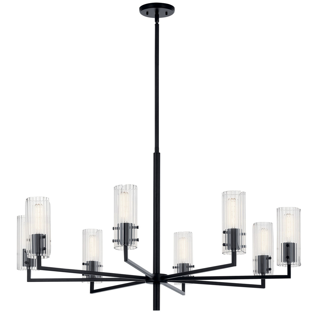 Kichler Velestino 8-Light Black Modern/Contemporary Chandelier