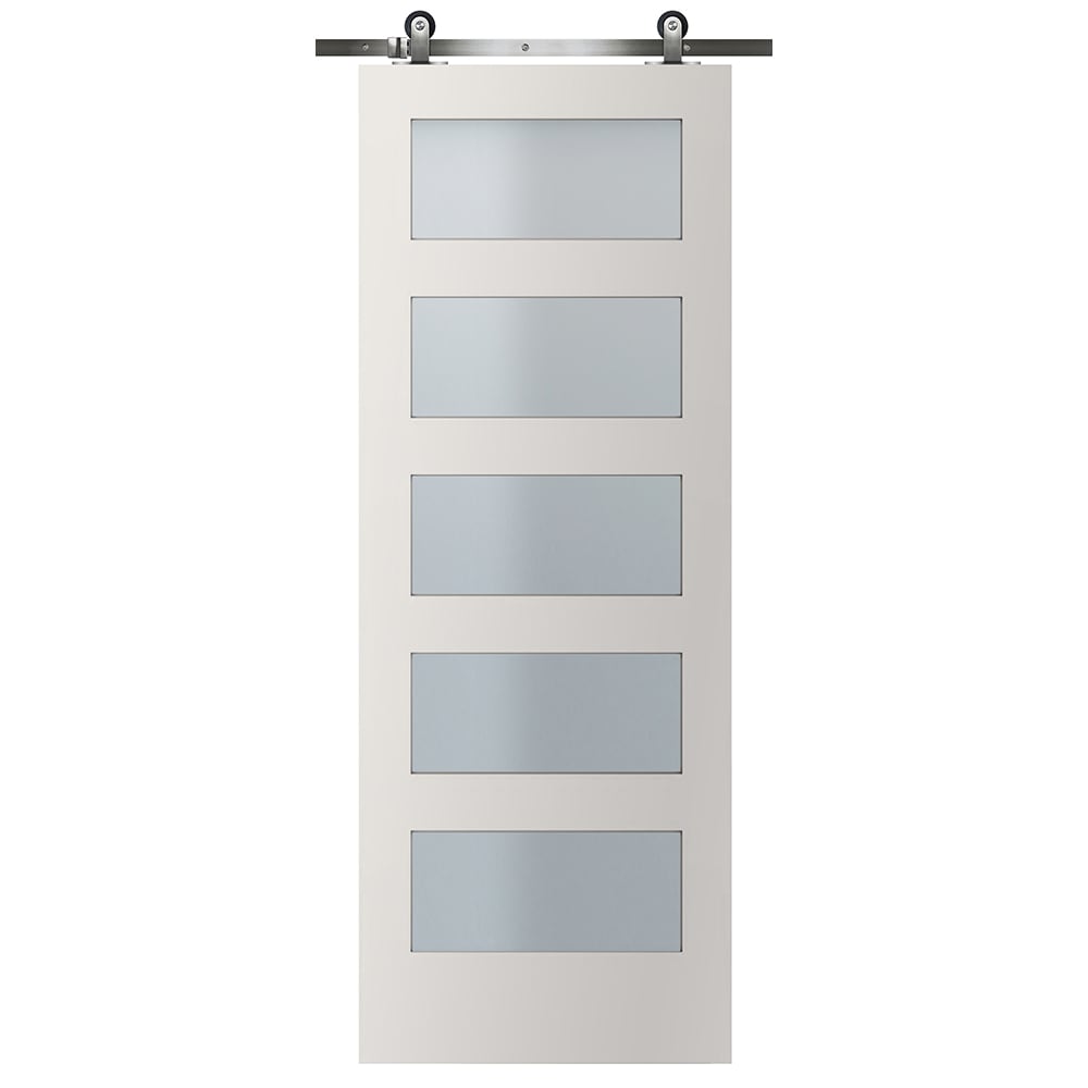 Greatview 36-in x 84-in Unfinished Wood Pulse Lite Front Door Solid Core
