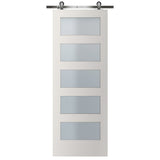 Greatview 36-in x 84-in Unfinished Wood Pulse Lite Front Door Solid Core