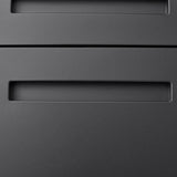 SINOFURN Black 3-Drawer 15.8-in File Cabinet