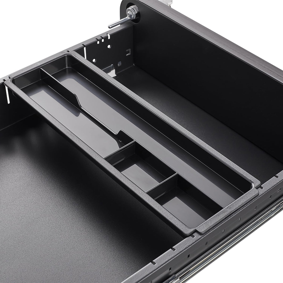 SINOFURN Gray Black 3-Drawer 15.8-in File Cabinet
