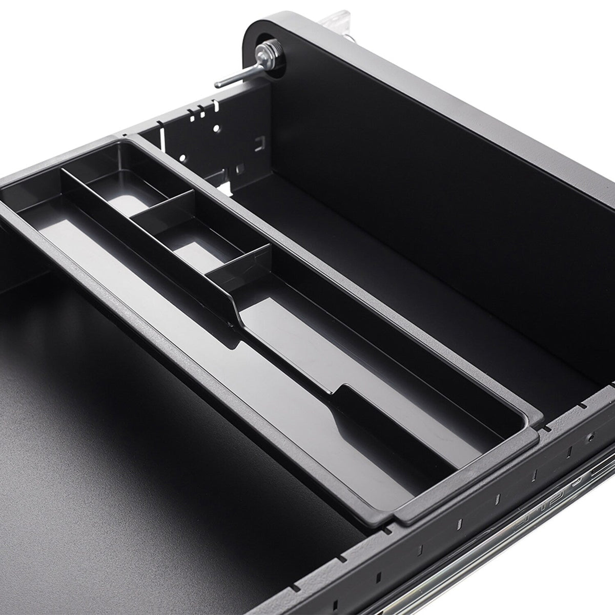 SINOFURN Black 3-Drawer 15.8-in File Cabinet