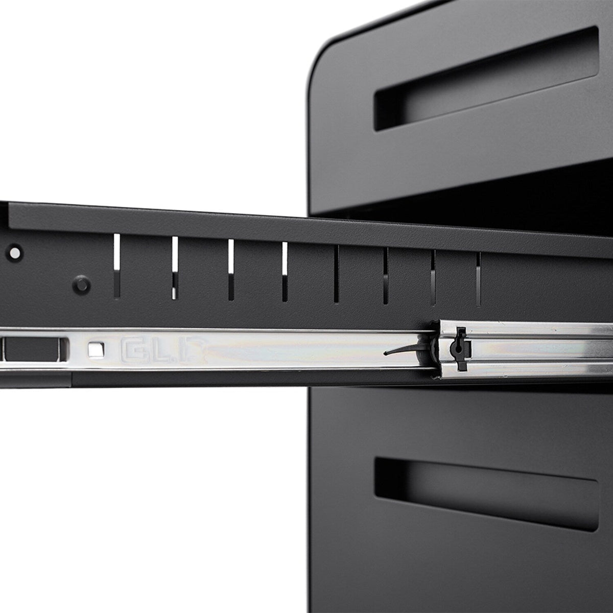 SINOFURN Black 3-Drawer 15.8-in File Cabinet