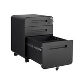 SINOFURN Black 3-Drawer 15.8-in File Cabinet