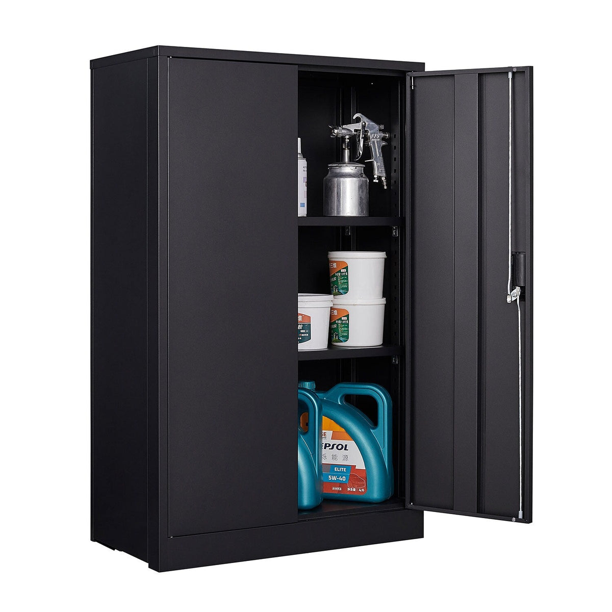 SINOFURN Black 25.6-in File Cabinet