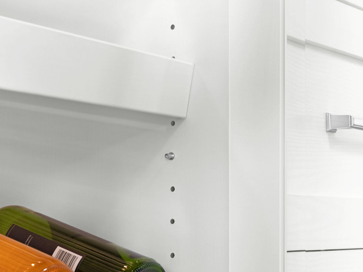 NewAge Products Home Bar 63-in x 36-in White Rectangle Bar Cabinet