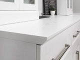 NewAge Products Home Bar 63-in x 36-in White Rectangle Bar Cabinet