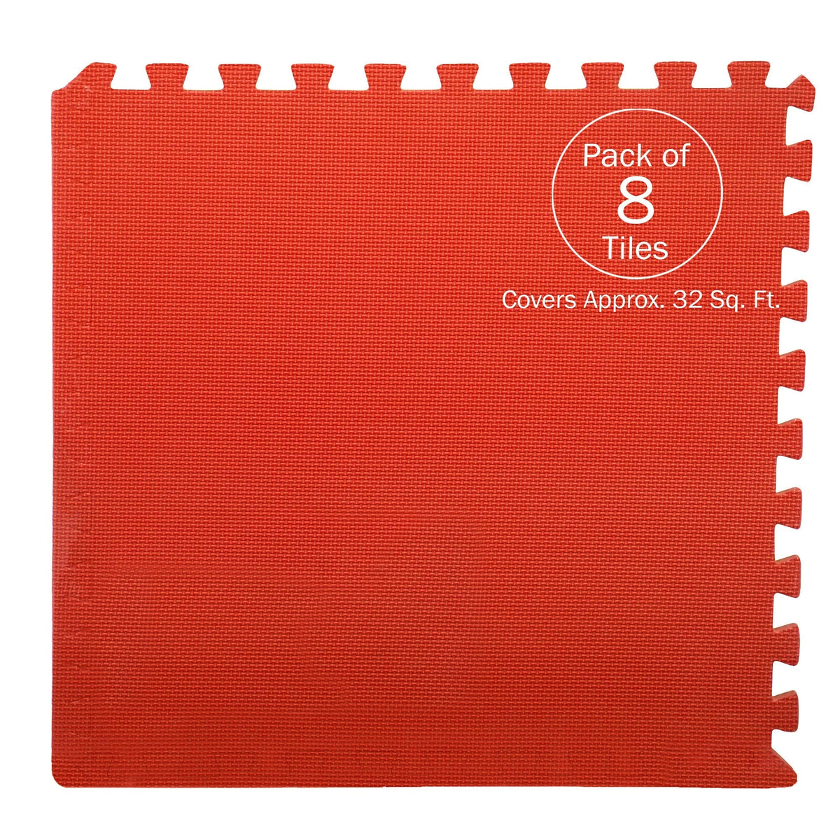Stalwart 24-in W x 24-in L x 0.5-in T Interlocking Foam Gym Floor Tile (32-sq ft) (8-Pack)