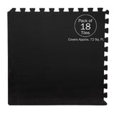 Stalwart 24-in W x 24-in L x 0.5-in T Interlocking Foam Gym Floor Tile (72-sq ft) (18-Pack)