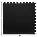 Stalwart 24-in W x 24-in L x 0.5-in T Interlocking Foam Gym Floor Tile (72-sq ft) (18-Pack)