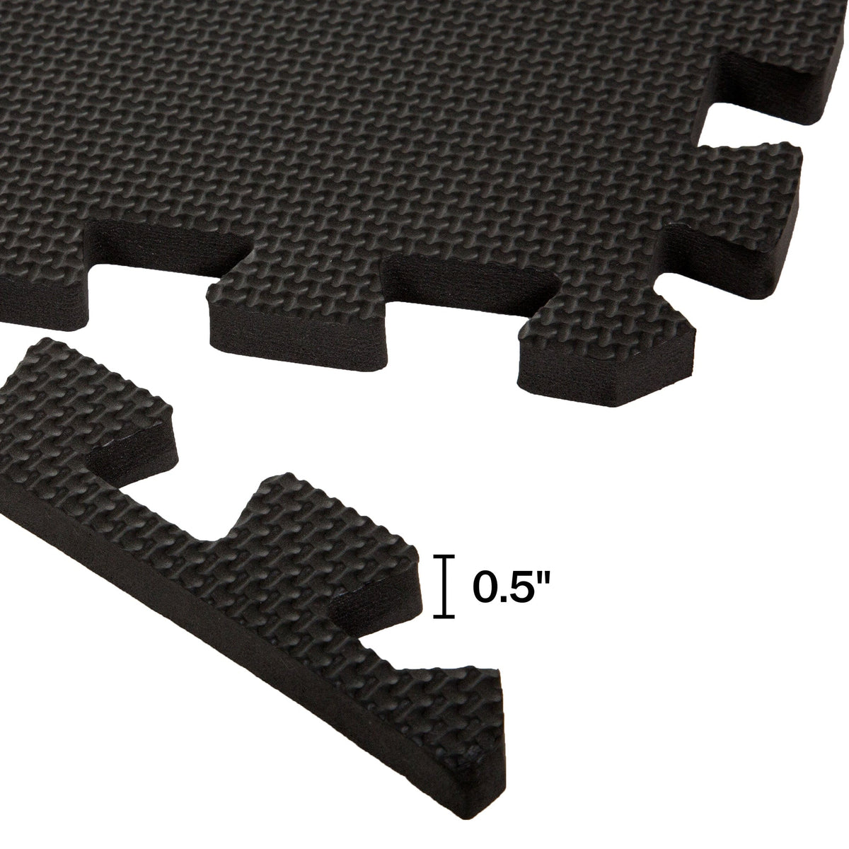 Stalwart 24-in W x 24-in L x 0.5-in T Interlocking Foam Gym Floor Tile (72-sq ft) (18-Pack)