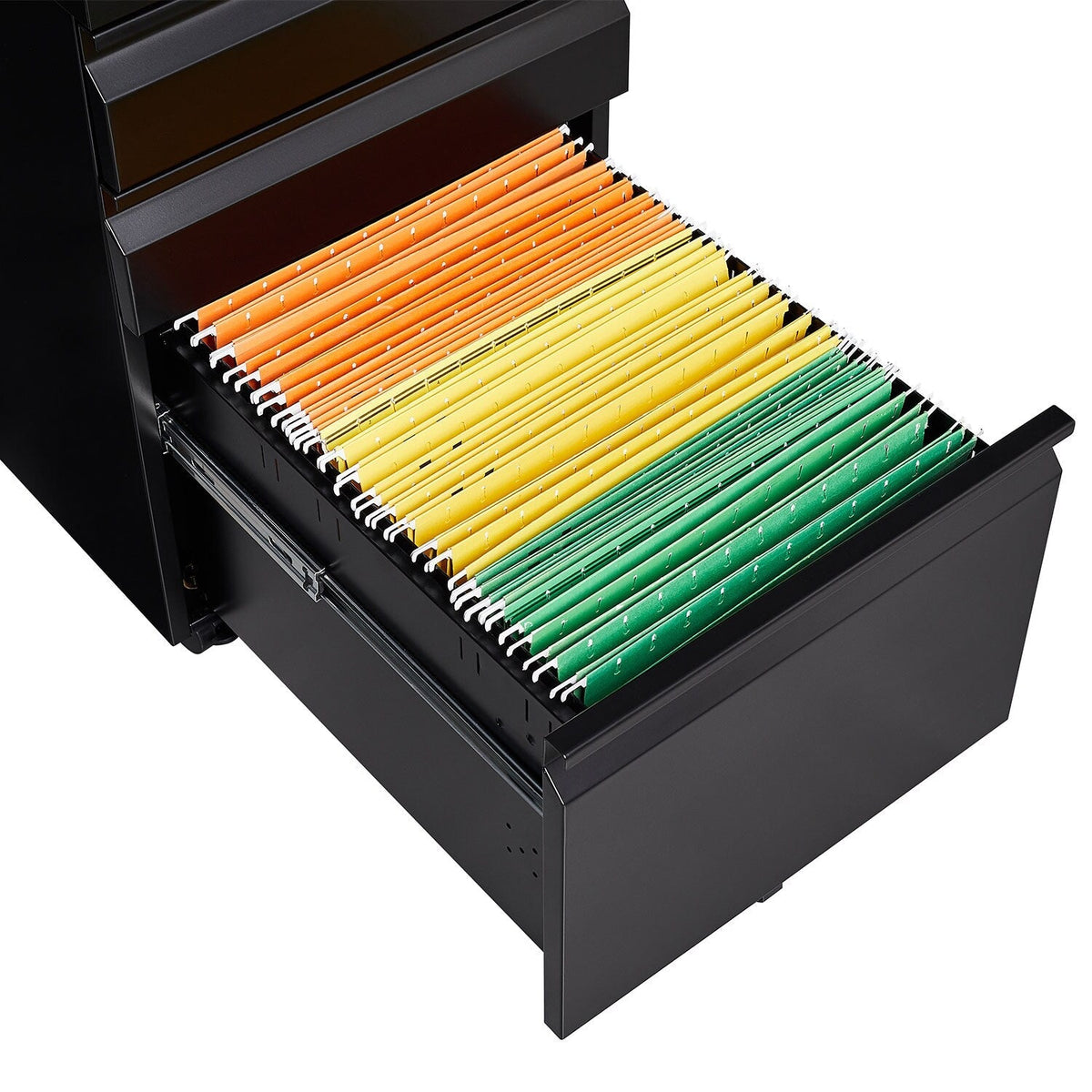 Bybafun White 3-Drawer 15.4-in File Cabinet