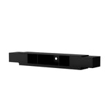 FUFU&GAGA Modern/Contemporary Black Tv Cabinet Integrated Tv Mount (Accommodates TVs up to 80-in)