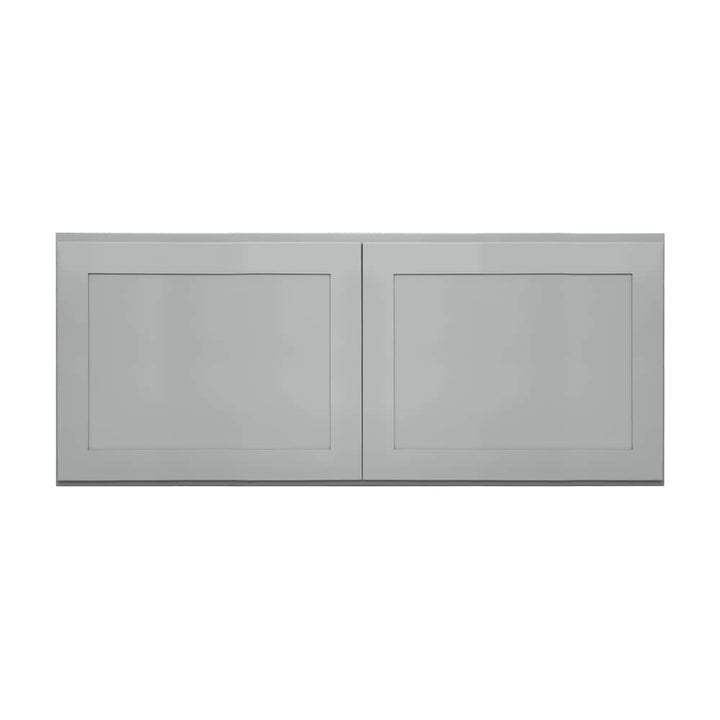 RELIABILT Overlake 36-in W x 18-in H x 12-in D Gray Wall Ready To Assemble Plywood Cabinet (Recessed Panel Shaker Door Style)
