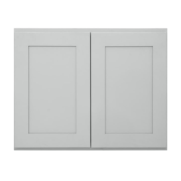 RELIABILT Overlake 30-in W x 24-in H x 12-in D Gray Wall Ready To Assemble Plywood Cabinet (Recessed Panel Shaker Door Style)