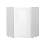RELIABILT Fairplay 24-in W x 30-in H x 24-in D White Diagonal Corner Wall Ready To Assemble Plywood Cabinet (Recessed Panel Shaker Style)