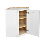 RELIABILT Fairplay 24-in W x 30-in H x 24-in D White Diagonal Corner Wall Ready To Assemble Plywood Cabinet (Recessed Panel Shaker Style)