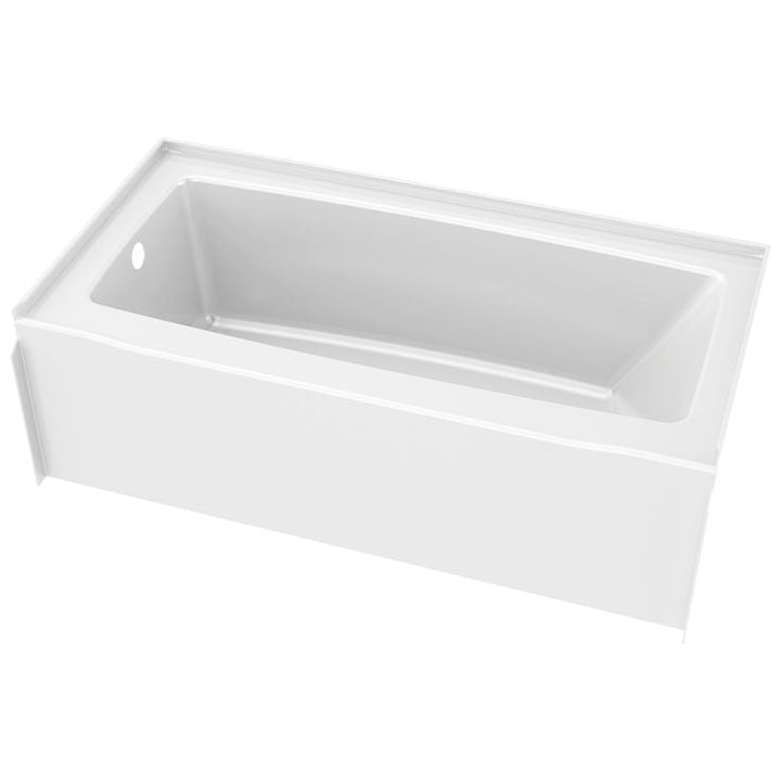 Classic 500 60 in. x 30 in. Soaking Bathtub with Left Drain in High Gloss White