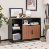 Goplus 235-Bottle Black Mdf Wine Cabinet