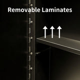 AAZJ AS 20-in x 26-in Surface/Recessed Mount Black Mirrored Medicine Cabinet