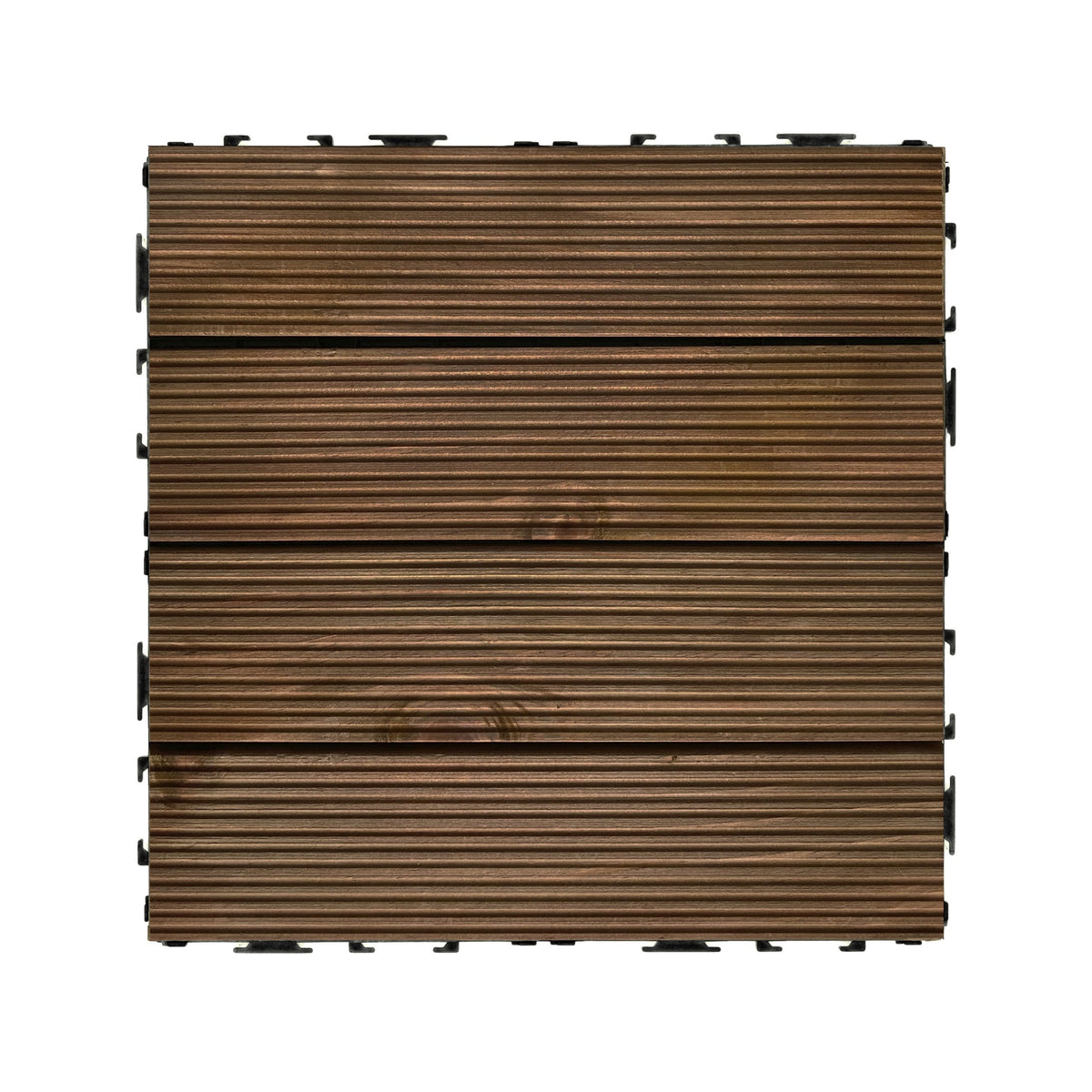 Achim 12-in x 12-in 27-Pack Royal Mahogany Unfinished Wood Deck Tile (27-sq ft)