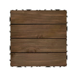 Achim 12-in x 12-in 27-Pack Royal Mahogany Unfinished Wood Deck Tile (27-sq ft)