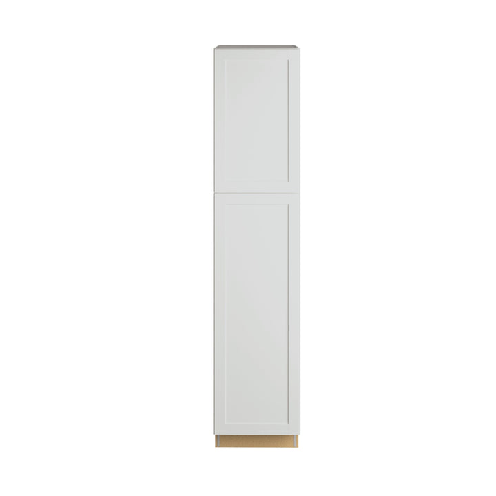 Diamond NOW Arcadia 18-in W x 90-in H x 23.75-in D White Pantry Fully Assembled Cabinet (Recessed Panel Shaker Door Style)