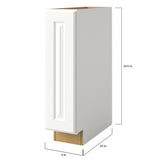 allen + roth Tilson 9-in W x 34.5-in H x 24-in D Linen 1-Drawer Base Fully Assembled Cabinet (Raised Panel Square Door Style)