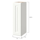 allen + roth Tilson 9-in W x 30.125-in H x 12-in D Linen Wall Fully Assembled Cabinet (Raised Panel Square Door Style)