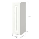 allen + roth Tilson 9-in W x 36.125-in H x 12-in D Linen Wall Fully Assembled Cabinet (Raised Panel Square Door Style)