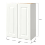 allen + roth Tilson 24-in W x 36.125-in H x 12-in D Linen Wall Fully Assembled Cabinet (Raised Panel Square Door Style)