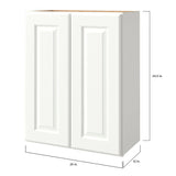 allen + roth Tilson 24-in W x 24.5-in H x 12-in D Linen Wall Fully Assembled Cabinet (Raised Panel Square Door Style)
