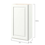 allen + roth Tilson 24-in W x 36.125-in H x 12-in D Linen Wall Fully Assembled Cabinet (Raised Panel Square Door Style)