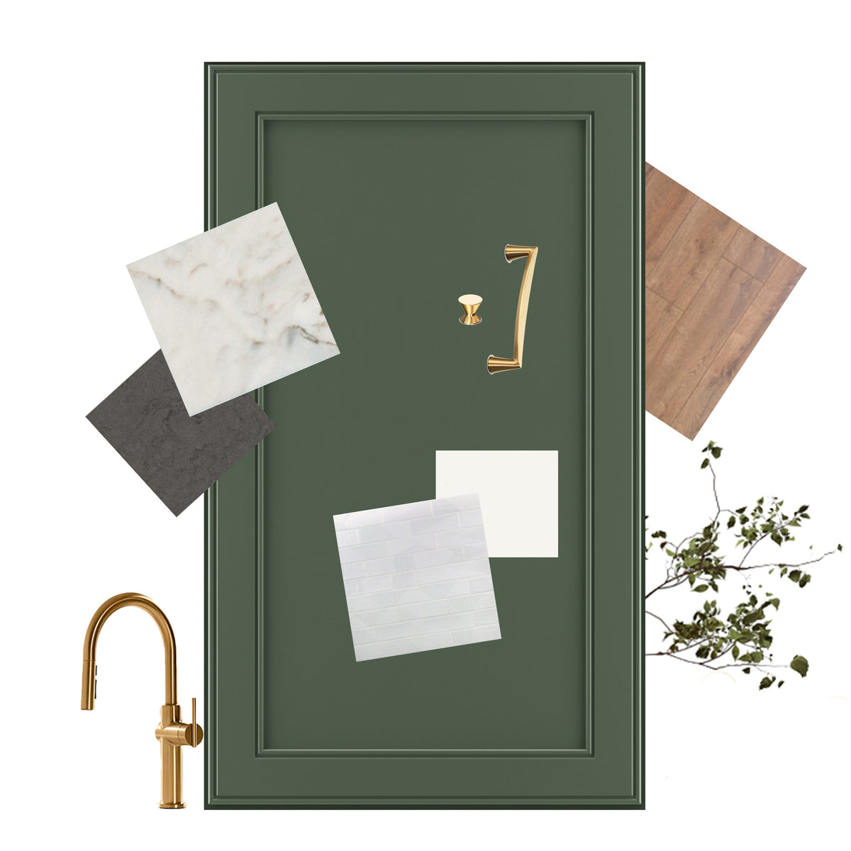 allen + roth Heathrow 24-in W x 36.125-in H x 12-in D Sage Diagonal Corner Wall Fully Assembled Cabinet (Recessed Panel Square Style)