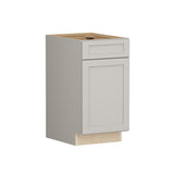 Shenandoah PRO Express Breckenridge 18-in W x 34.5-in H x 24-in D Stone Full Overlay 1-Drawer Base Fully Assembled Plywood Cabinet (Recessed Panel Shaker Style)