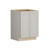Shenandoah PRO Express Breckenridge 24-in W x 34.5-in H x 24-in D Stone Full Overlay Base Fully Assembled Plywood Cabinet (Recessed Panel Shaker Door Style)