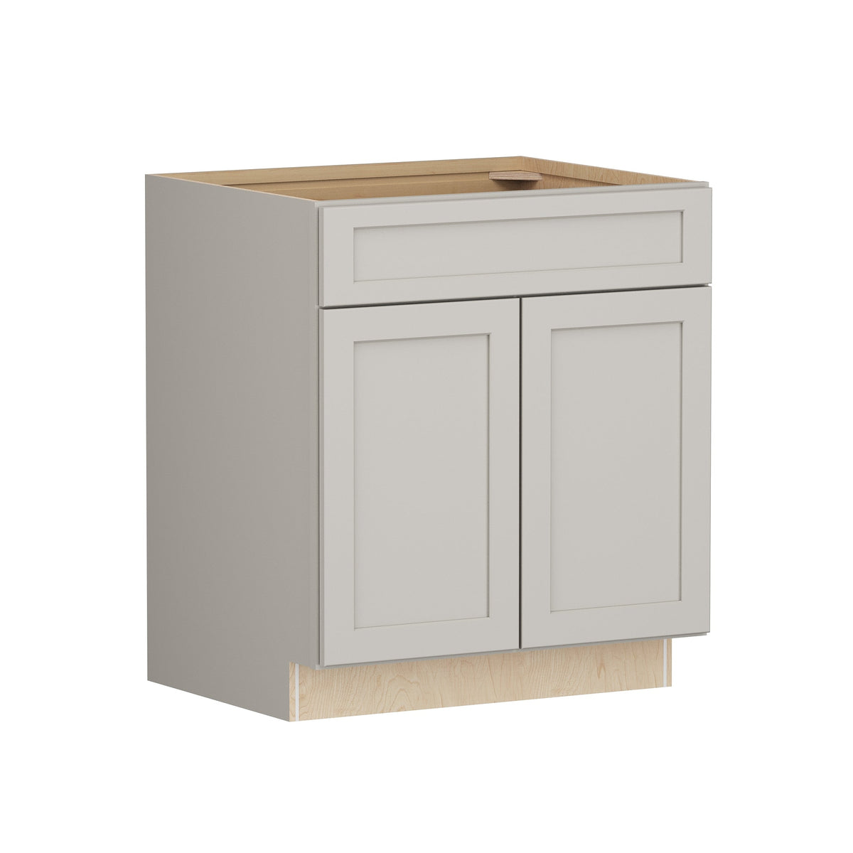 Shenandoah PRO Express Breckenridge 30-in W x 34.5-in H x 24-in D Stone Full Overlay 1-Drawer Base Fully Assembled Plywood Cabinet (Recessed Panel Shaker Style)