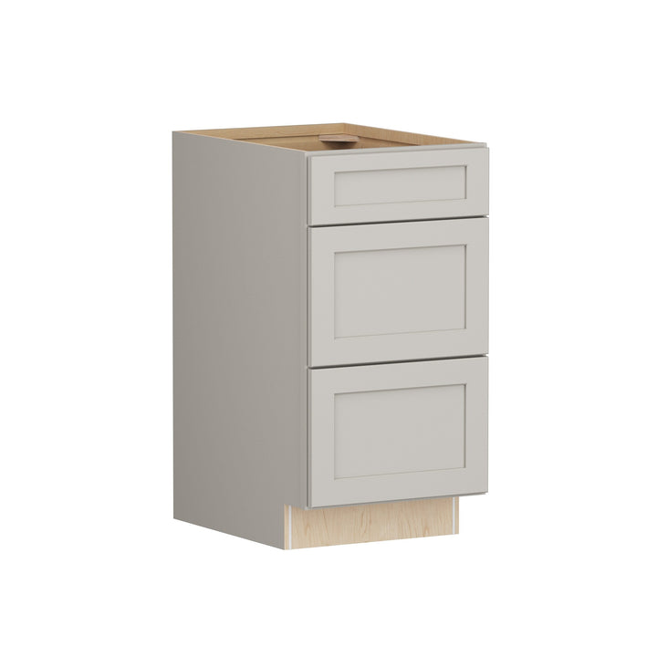 Shenandoah PRO Express Breckenridge 18-in W x 34.5-in H x 24-in D Stone Full Overlay 3-Drawer Base Fully Assembled Plywood Cabinet
