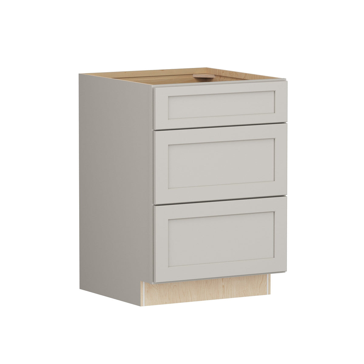 Shenandoah PRO Express Breckenridge 24-in W x 34.5-in H x 24-in D Stone Full Overlay 3-Drawer Base Fully Assembled Plywood Cabinet