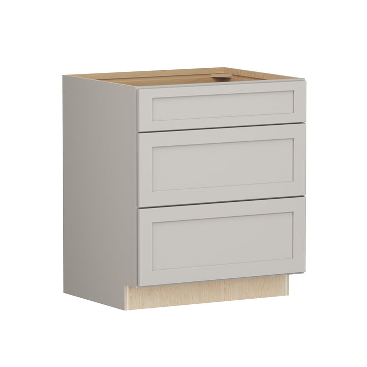 Shenandoah PRO Express Breckenridge 30-in W x 34.5-in H x 24-in D Stone Full Overlay 3-Drawer Base Fully Assembled Plywood Cabinet